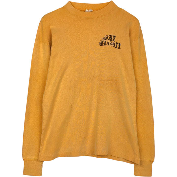 BUTTERFLY Long-Sleeve T-Shirt, Women's Size XL (Equivalent), Vintage unclear yellow type Vintage Second Hand