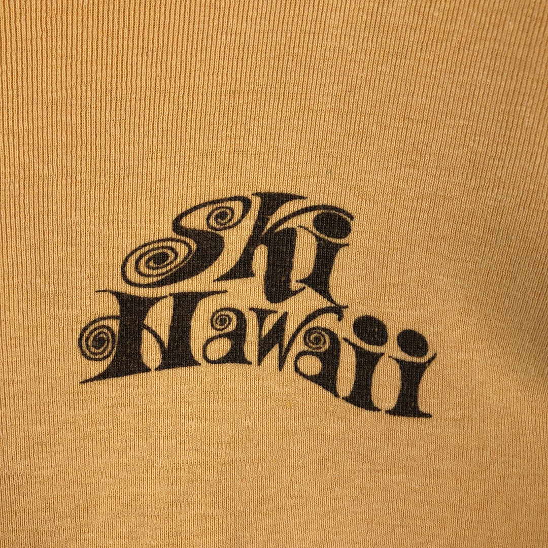 BUTTERFLY Long-Sleeve T-Shirt, Women's Size XL (Equivalent), Vintage unclear yellow type Vintage Second Hand