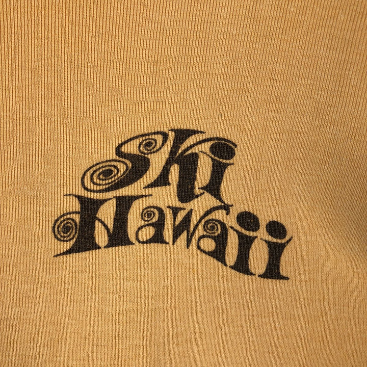 BUTTERFLY Long-Sleeve T-Shirt, Women's Size XL (Equivalent), Vintage unclear yellow type Vintage Second Hand