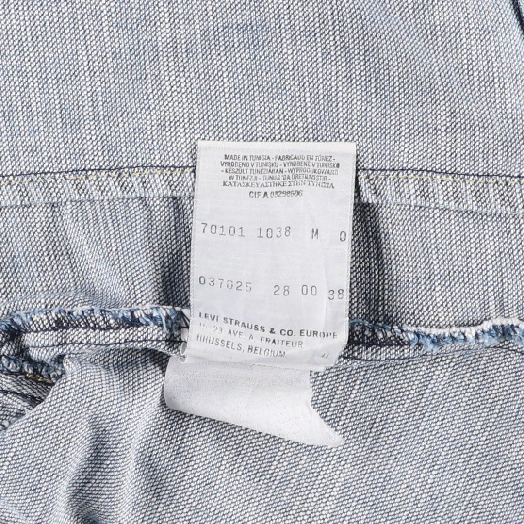 Levi's ENGINEERED Euro Model Denim Jacket (Women's Size S) cotton blue type Vintage Second Hand