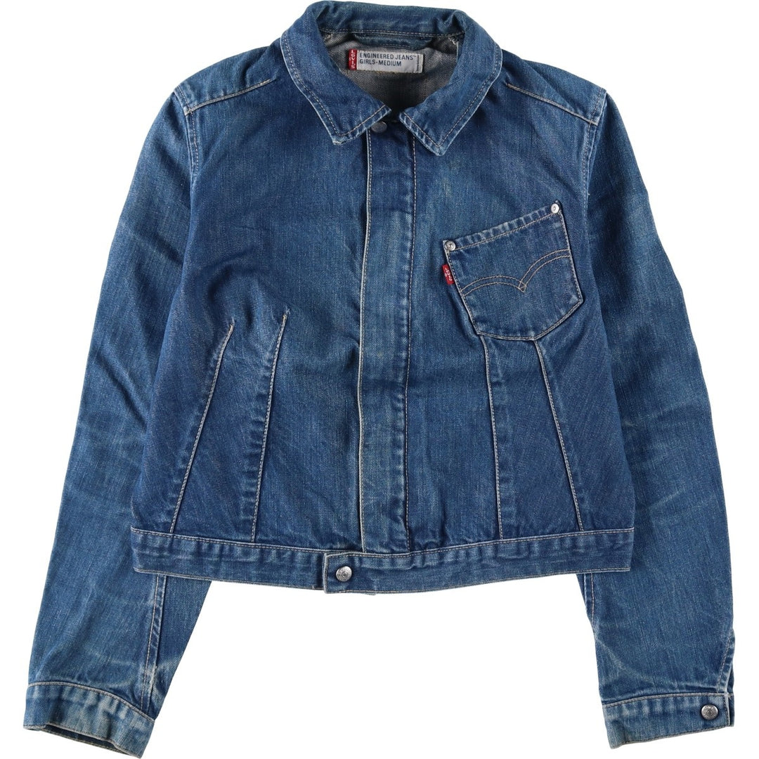 Levi's Engineered Euro Model Denim Jacket, Women's Size M cotton navy blue type Vintage Second Hand