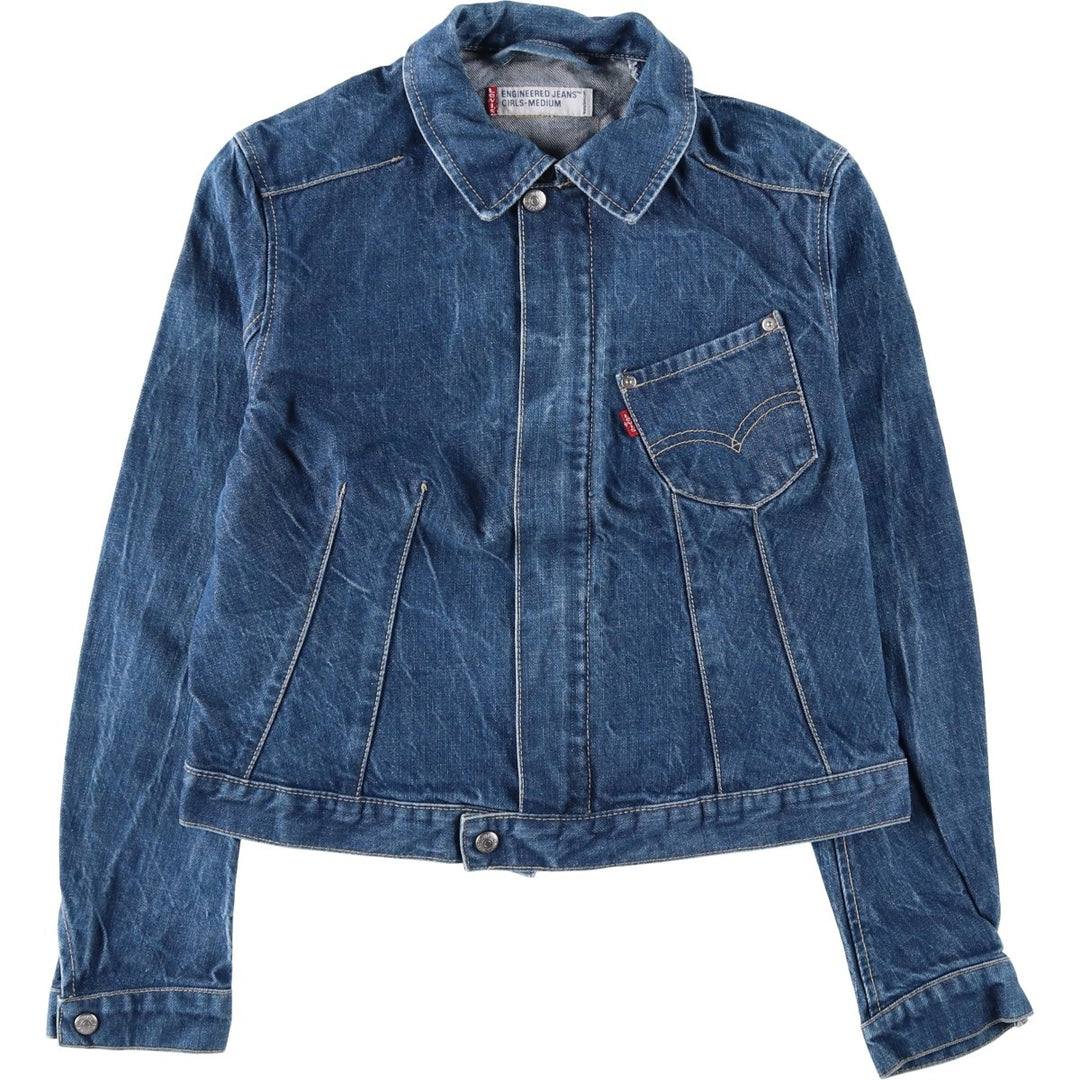 Levi's ENGINEERED Euro Model Denim Jacket (Women's Size S) cotton blue type Vintage Second Hand