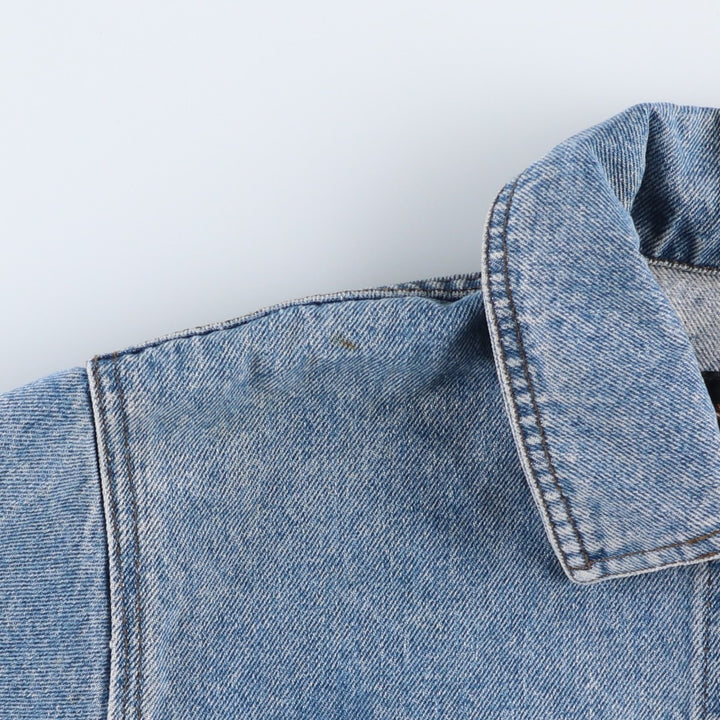 2000'S Harley-Davidson back logo denim jacket (G-jean), made in Canada, women's size S equivalent. cotton blue type Vintage Second Hand