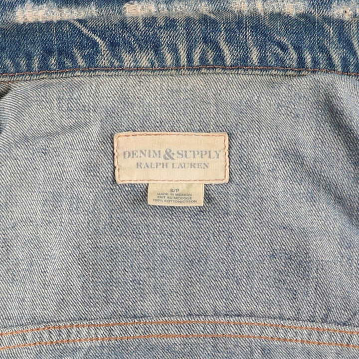 Ralph Lauren DENIM and SUPPLY denim jacket, women's size S (approx.). cotton blue type Vintage Second Hand