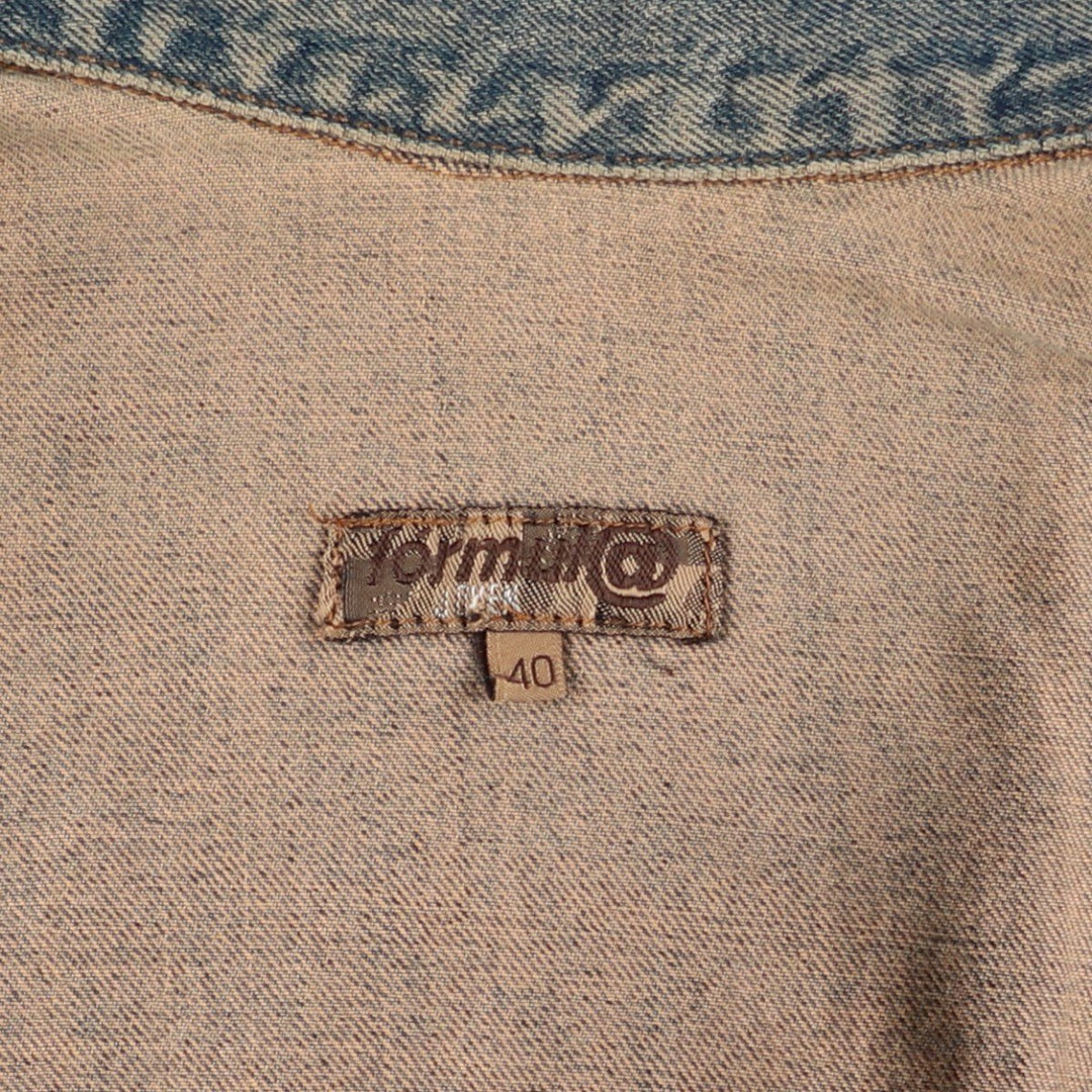 Formula Denim Jacket (Women's Size M) cotton blue type Vintage Second Hand