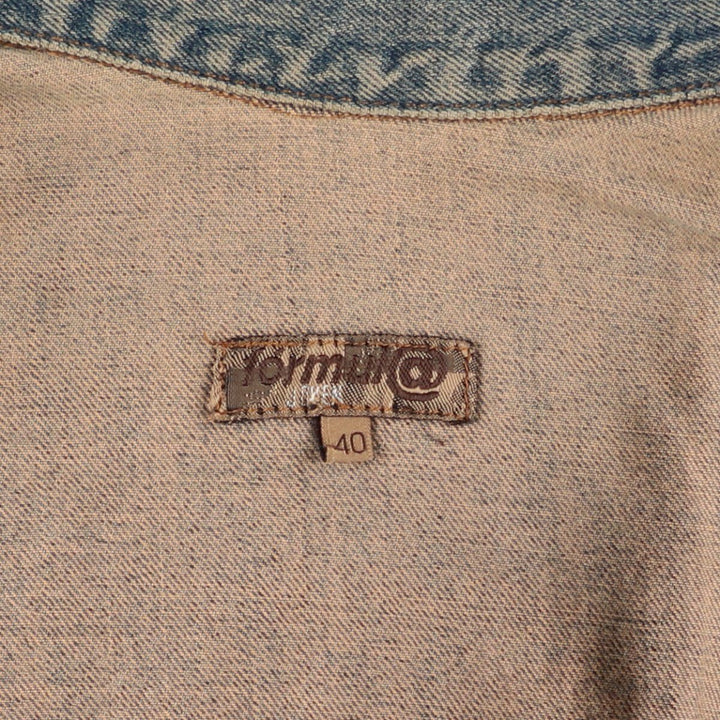 Formula Denim Jacket (Women's Size M) cotton blue type Vintage Second Hand