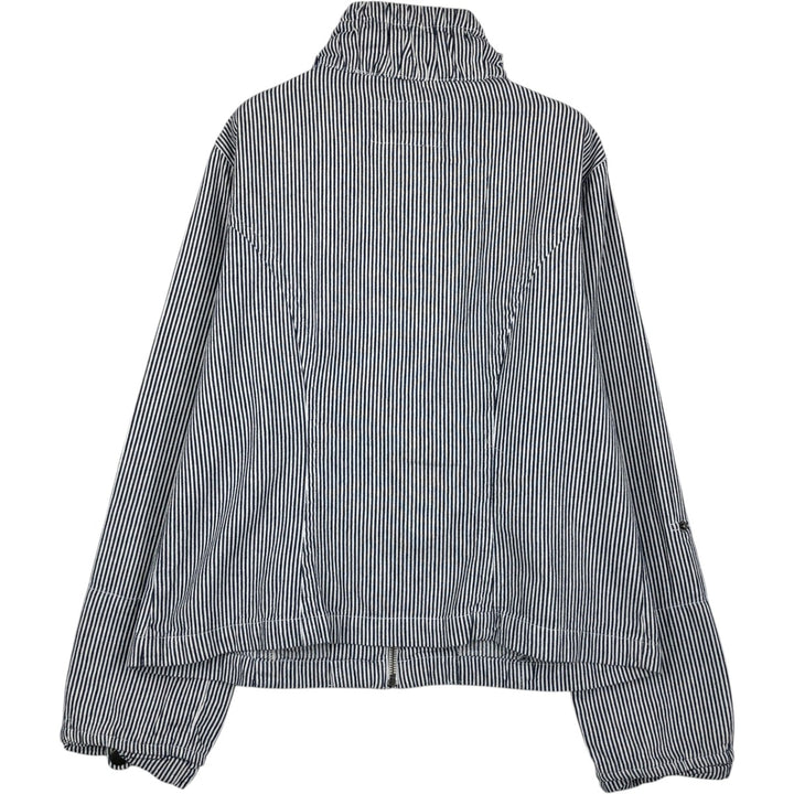 LIVE A LITTLE Stripe Pattern Cotton Jacket, Women's Size L (approx.) cotton white type Vintage Second Hand