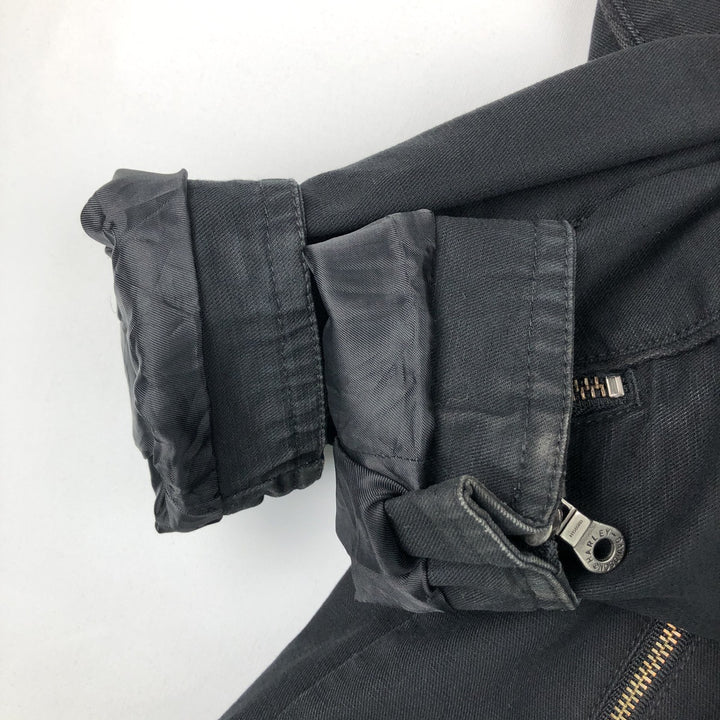 Harley-Davidson Studded Cotton Single Rider Jacket, Women's Size S (approx.) cotton black type Vintage Second Hand