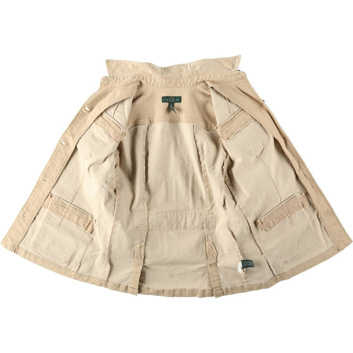 Ralph Lauren LRL LAUREN JEANS COMPANY Safari Jacket, Women's Size M (approx.) cotton Beige type Vintage Second Hand