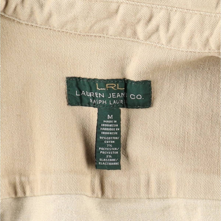 Ralph Lauren LRL LAUREN JEANS COMPANY Safari Jacket, Women's Size M (approx.) cotton Beige type Vintage Second Hand