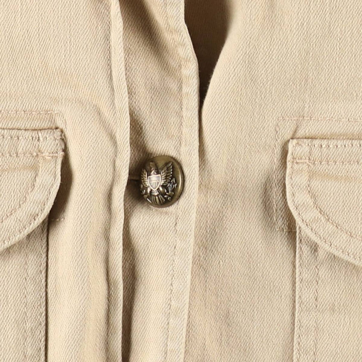 Ralph Lauren LRL LAUREN JEANS COMPANY Safari Jacket, Women's Size M (approx.) cotton Beige type Vintage Second Hand