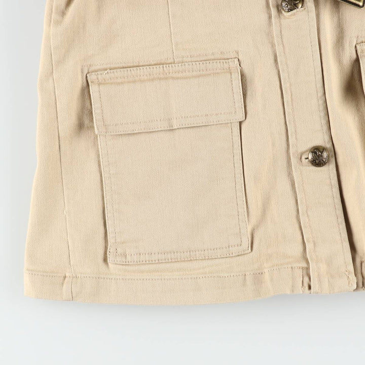 Ralph Lauren LRL LAUREN JEANS COMPANY Safari Jacket, Women's Size M (approx.) cotton Beige type Vintage Second Hand