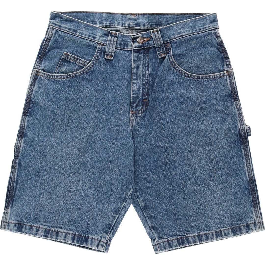 Wrangler CARPENTER Denim Painter Shorts, Women's XL (equivalent to W31) cotton blue type Vintage Second Hand