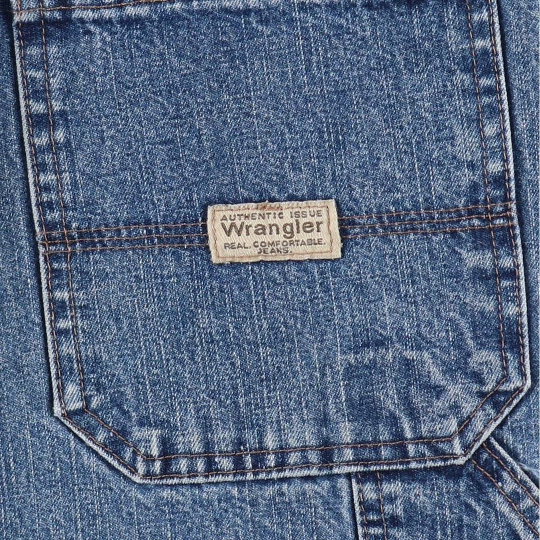 Wrangler CARPENTER Denim Painter Shorts, Women's XL (equivalent to W31) cotton blue type Vintage Second Hand