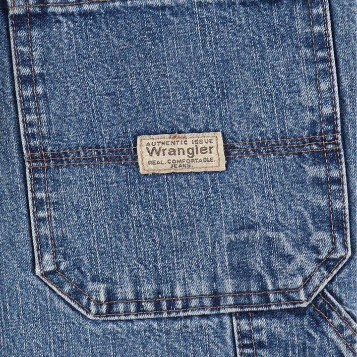 Wrangler CARPENTER Denim Painter Shorts, Women's XL (equivalent to W31) cotton blue type Vintage Second Hand