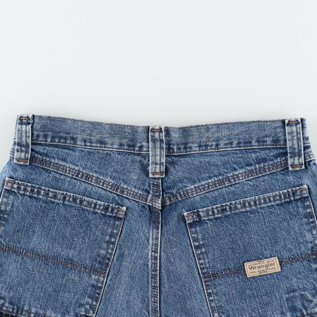 Wrangler CARPENTER Denim Painter Shorts, Women's XL (equivalent to W31) cotton blue type Vintage Second Hand