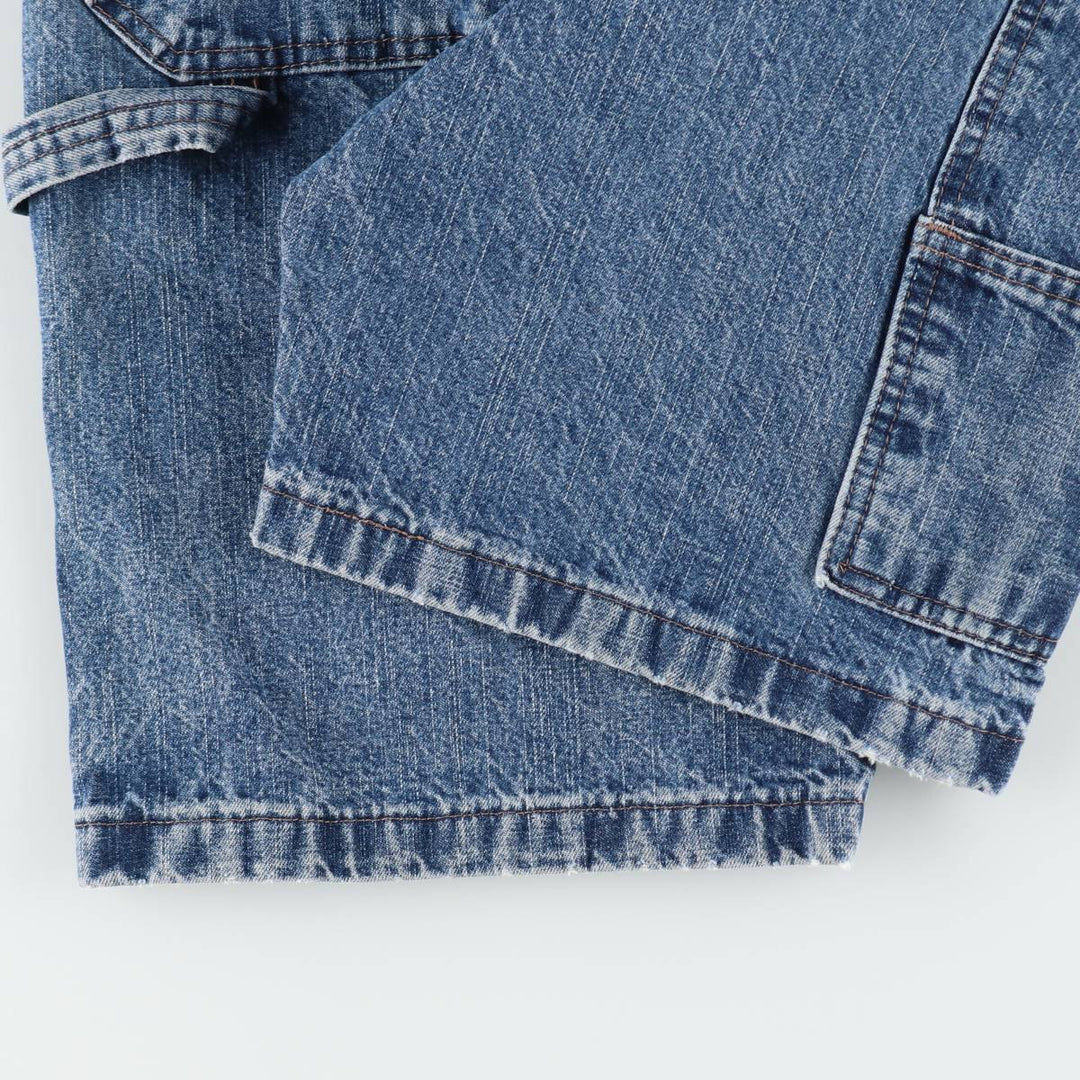 Wrangler CARPENTER Denim Painter Shorts, Women's XL (equivalent to W31) cotton blue type Vintage Second Hand