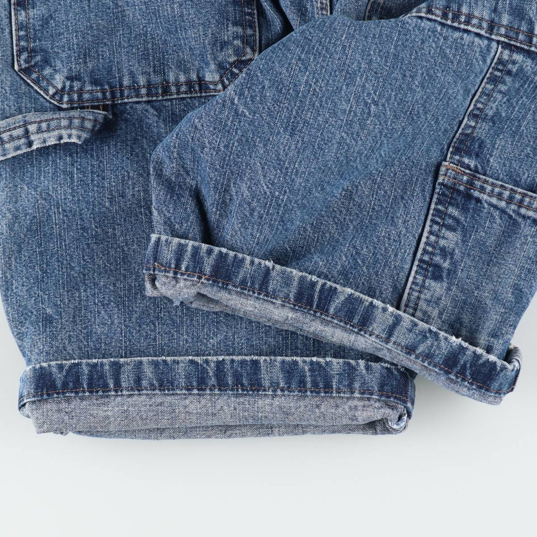 Wrangler CARPENTER Denim Painter Shorts, Women's XL (equivalent to W31) cotton blue type Vintage Second Hand