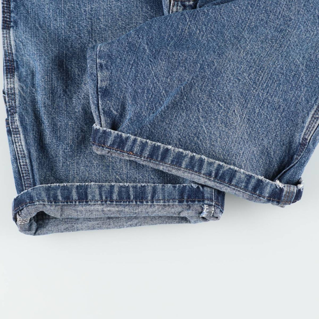 Wrangler CARPENTER Denim Painter Shorts, Women's XL (equivalent to W31) cotton blue type Vintage Second Hand