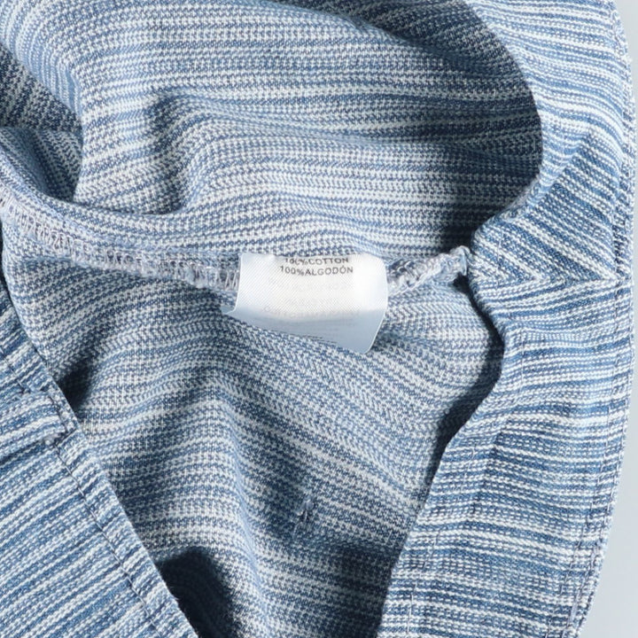 Emory Park Stripe Pattern Flare Cut Denim Pants, Women's XL (equivalent to W32) cotton blue type Vintage Second Hand