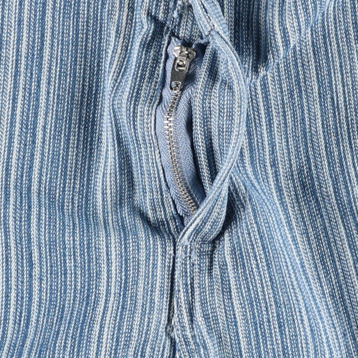 Emory Park Stripe Pattern Flare Cut Denim Pants, Women's XL (equivalent to W32) cotton blue type Vintage Second Hand