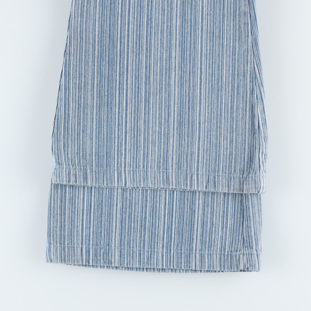 Emory Park Stripe Pattern Flare Cut Denim Pants, Women's XL (equivalent to W32) cotton blue type Vintage Second Hand