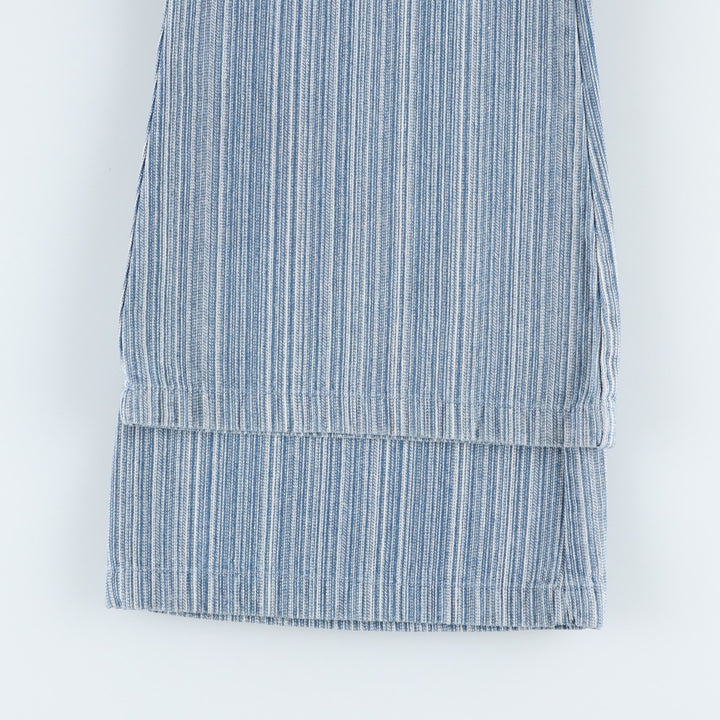 Emory Park Stripe Pattern Flare Cut Denim Pants, Women's XL (equivalent to W32) cotton blue type Vintage Second Hand