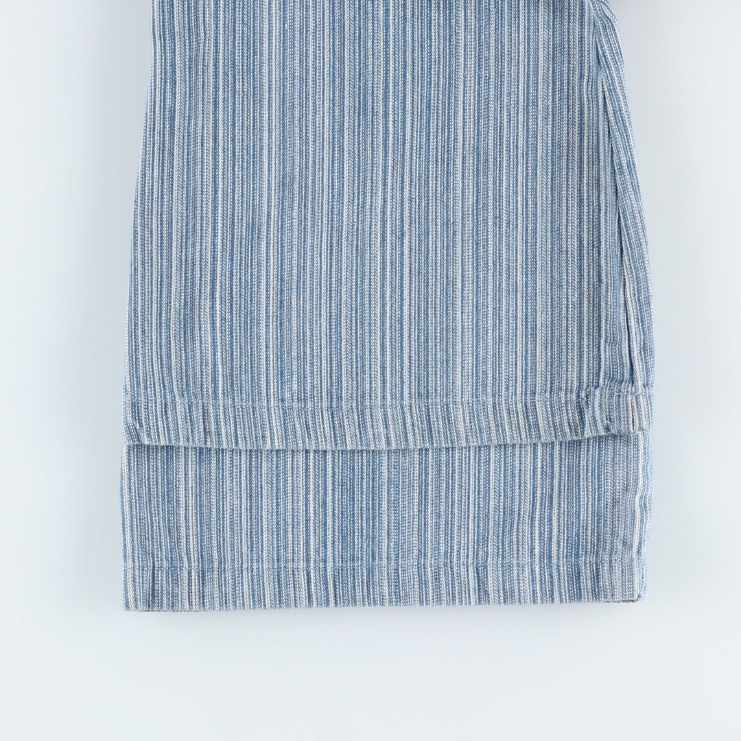 Emory Park Stripe Pattern Flare Cut Denim Pants, Women's XL (equivalent to W32) cotton blue type Vintage Second Hand
