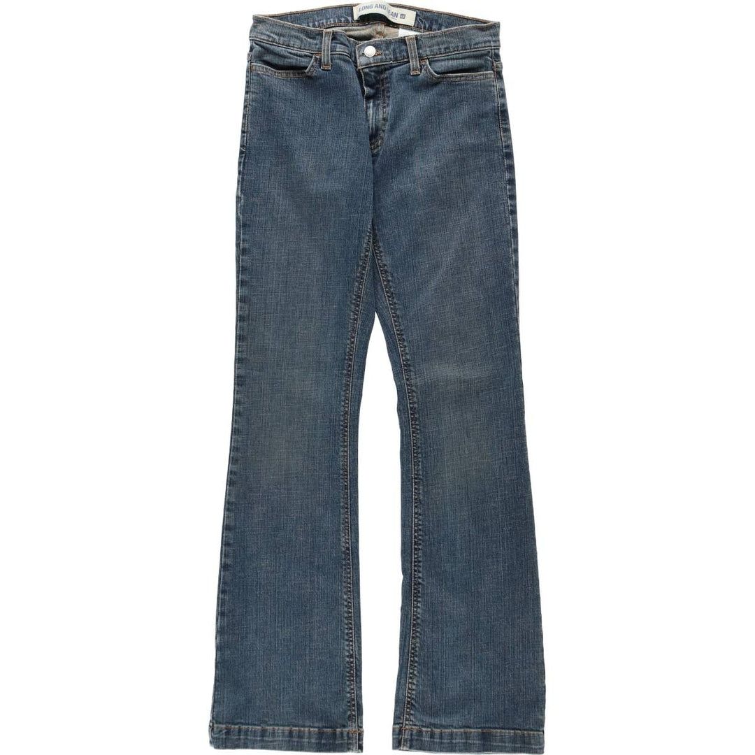 2000'S GAP LONG AND LERN flared denim pants, made in the USA, women's size L (equivalent to W30). cotton blue type Vintage Second Hand