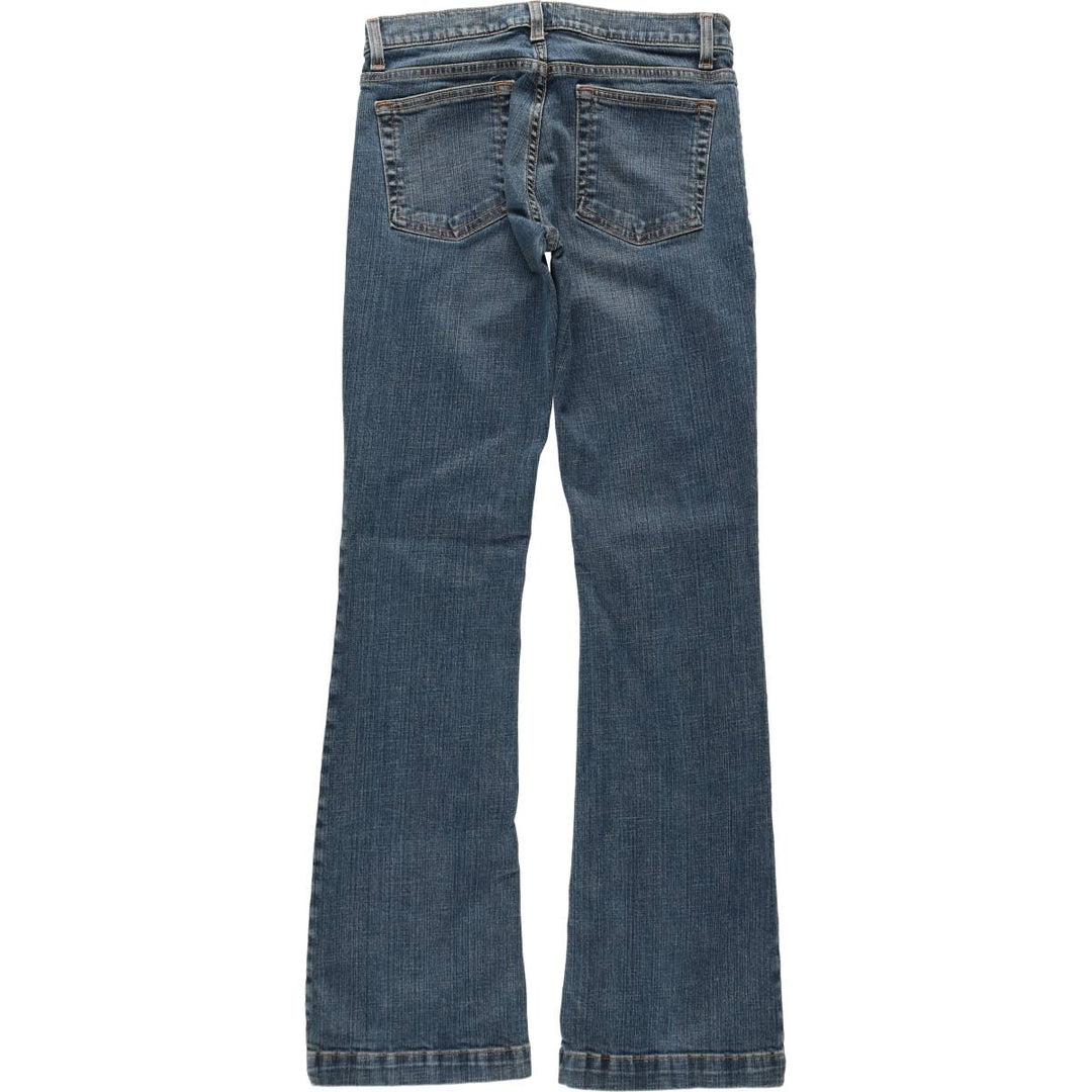 2000'S GAP LONG AND LERN flared denim pants, made in the USA, women's size L (equivalent to W30). cotton blue type Vintage Second Hand