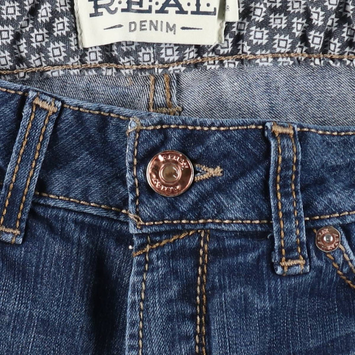 ARIAT REAL DENIM Flare Cut Denim Pants, Women's Size L (equivalent to W30) cotton blue type Vintage Second Hand