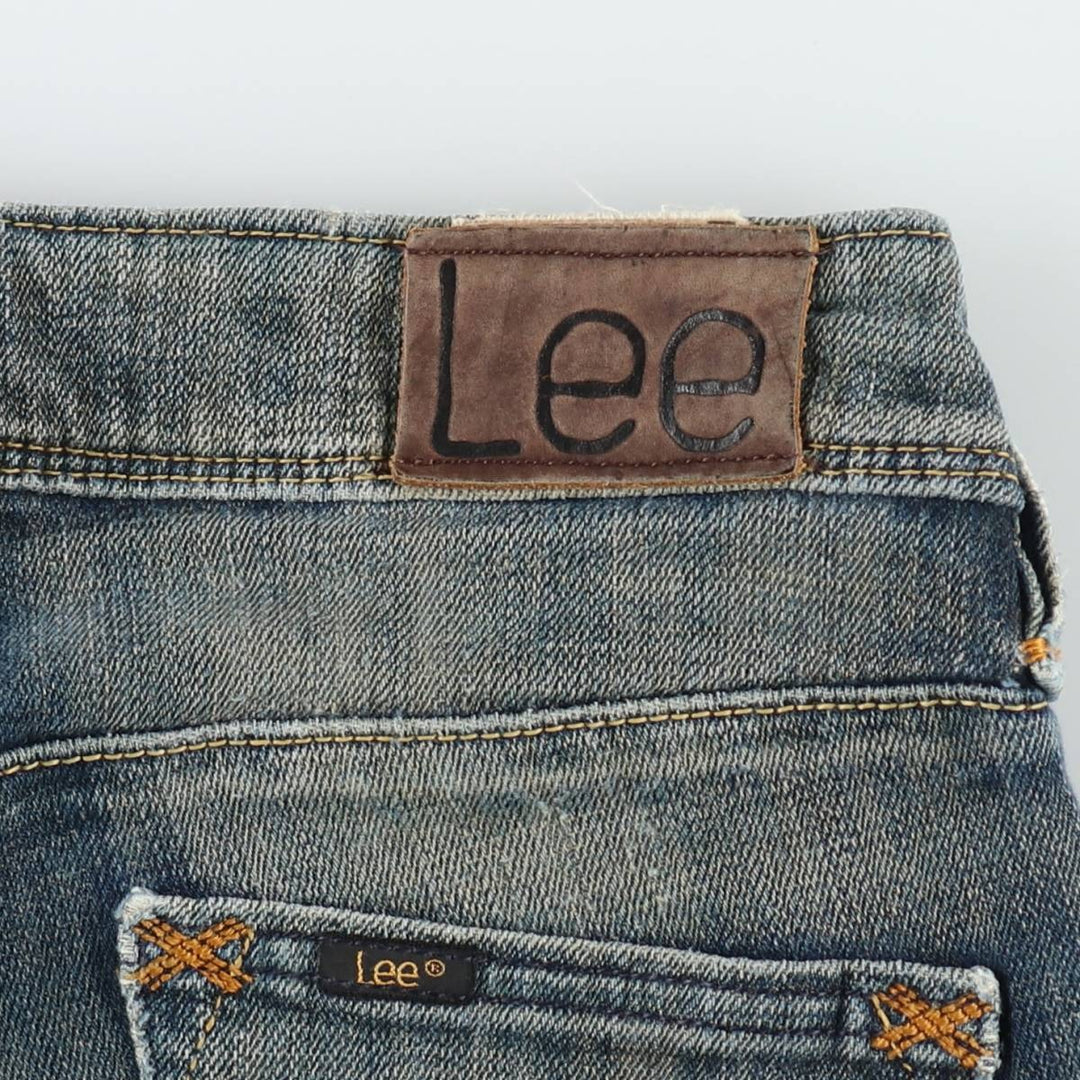 Lee X-line Flare Cut Denim Pants, Women's Size L (equivalent to W30) unclear blue type Vintage Second Hand