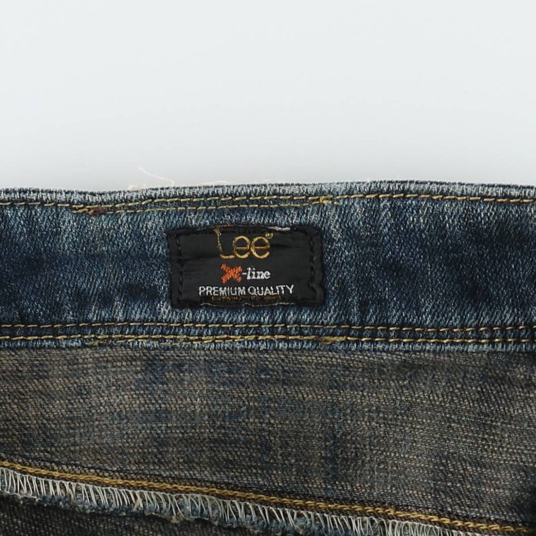 Lee X-line Flare Cut Denim Pants, Women's Size L (equivalent to W30) unclear blue type Vintage Second Hand