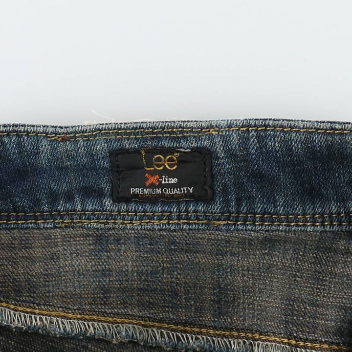 Lee X-line Flare Cut Denim Pants, Women's Size L (equivalent to W30) unclear blue type Vintage Second Hand