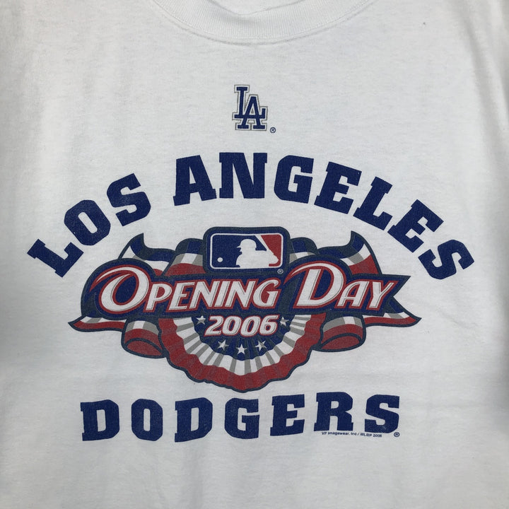 Lee SPORT MLB LOS ANGELES DODGERS Sports Print T-Shirt, Men's Size XL (approx.) cotton white type Vintage Second Hand