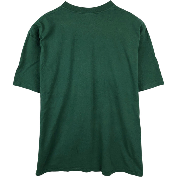 90'S Starter NFL Green Bay Packers Large Print Logo T-Shirt, Made in USA, Men's XL equivalent, Vintage cotton Green type dark green Vintage Second Hand