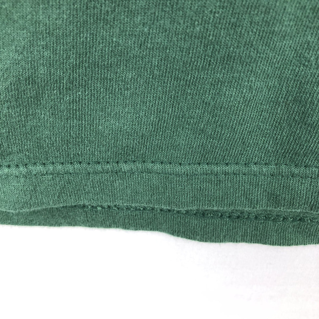 90'S Starter NFL Green Bay Packers Large Print Logo T-Shirt, Made in USA, Men's XL equivalent, Vintage cotton Green type dark green Vintage Second Hand