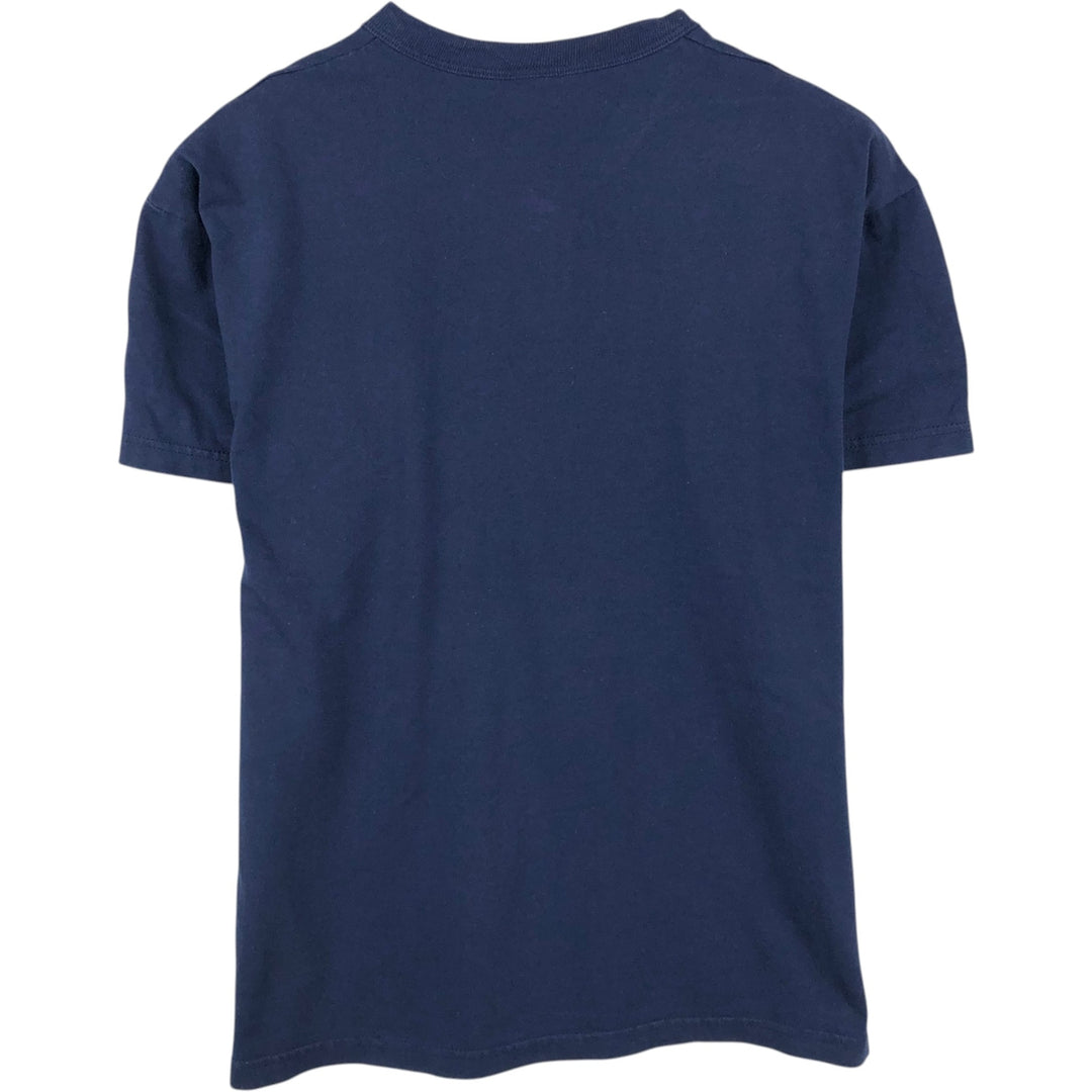 90'S Russell MLB Detroit Tigers Henley Neck Sports Print T-Shirt, Men's Size M (approx.), Vintage cotton navy blue type Vintage Second Hand