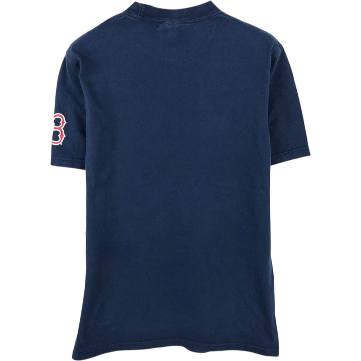 2000'S Nike Team MLB Boston Red Sox Logo Print T-Shirt, Men's Size S (approx.) cotton navy blue type Vintage Second Hand