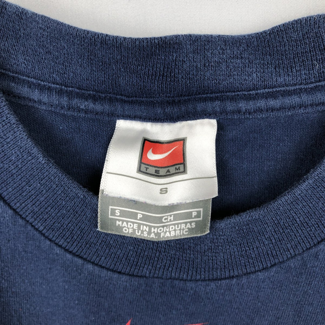 2000'S Nike Team MLB Boston Red Sox Logo Print T-Shirt, Men's Size S (approx.) cotton navy blue type Vintage Second Hand