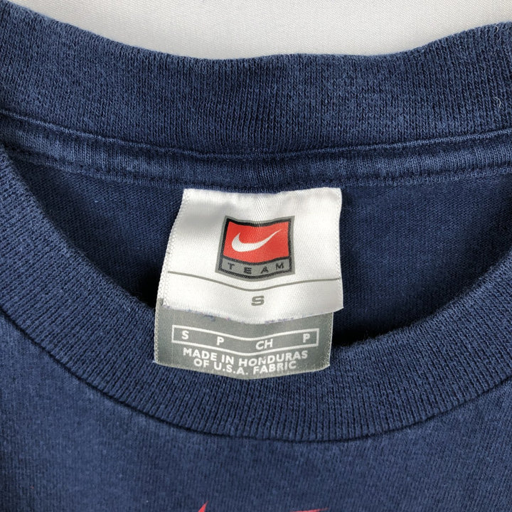 2000'S Nike Team MLB Boston Red Sox Logo Print T-Shirt, Men's Size S (approx.) cotton navy blue type Vintage Second Hand