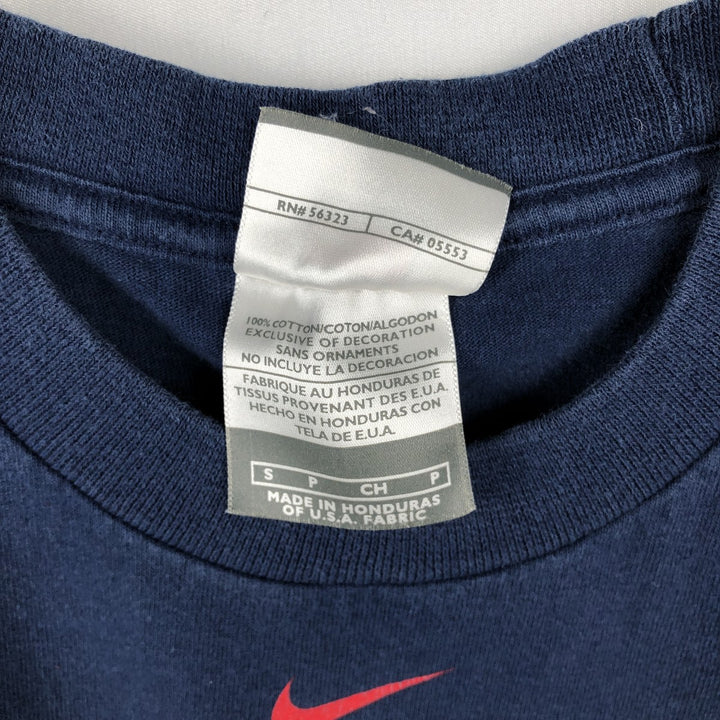 2000'S Nike Team MLB Boston Red Sox Logo Print T-Shirt, Men's Size S (approx.) cotton navy blue type Vintage Second Hand