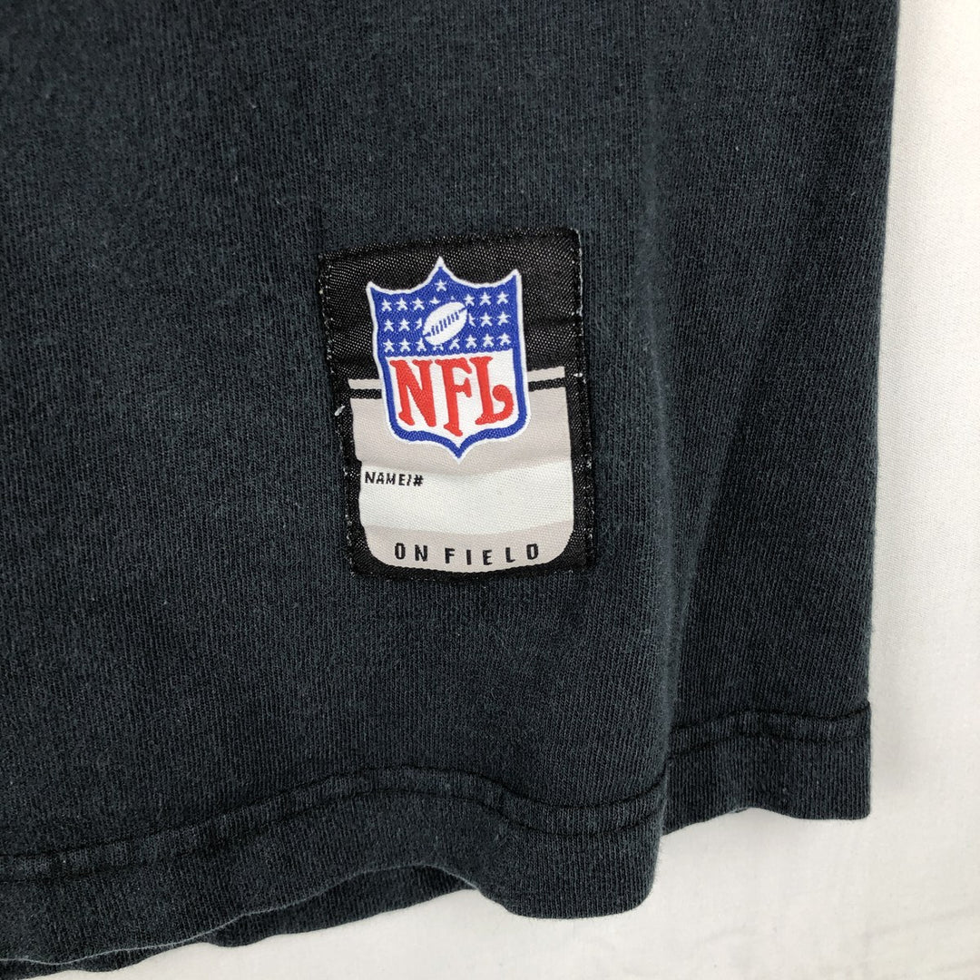 Reebok NFL Las Vegas Raiders logo print T-shirt, men's size XL (approx.) unclear black type Vintage Second Hand