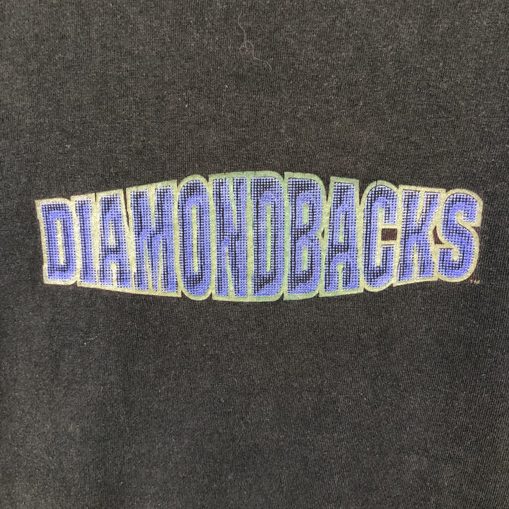 2000'S Adidas MLB Arizona Diamondbacks Logo Print T-Shirt (Men's Size L) cotton black type Vintage Second Hand