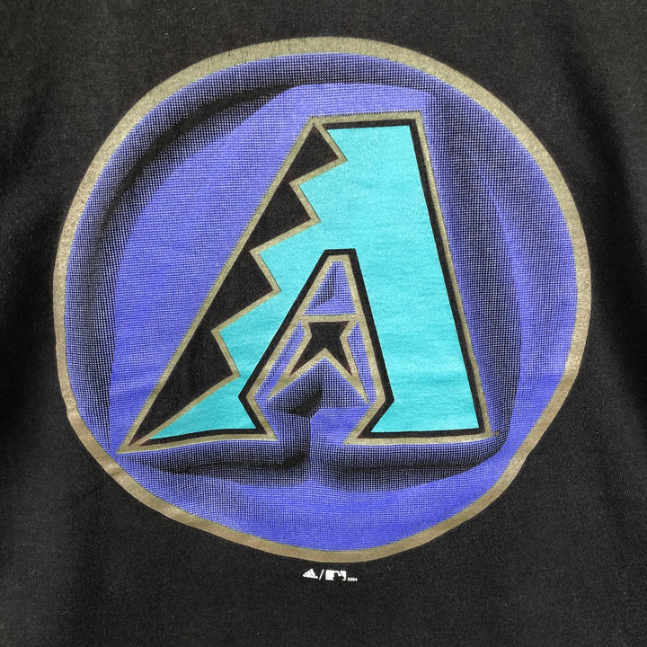 2000'S Adidas MLB Arizona Diamondbacks Logo Print T-Shirt (Men's Size L) cotton black type Vintage Second Hand