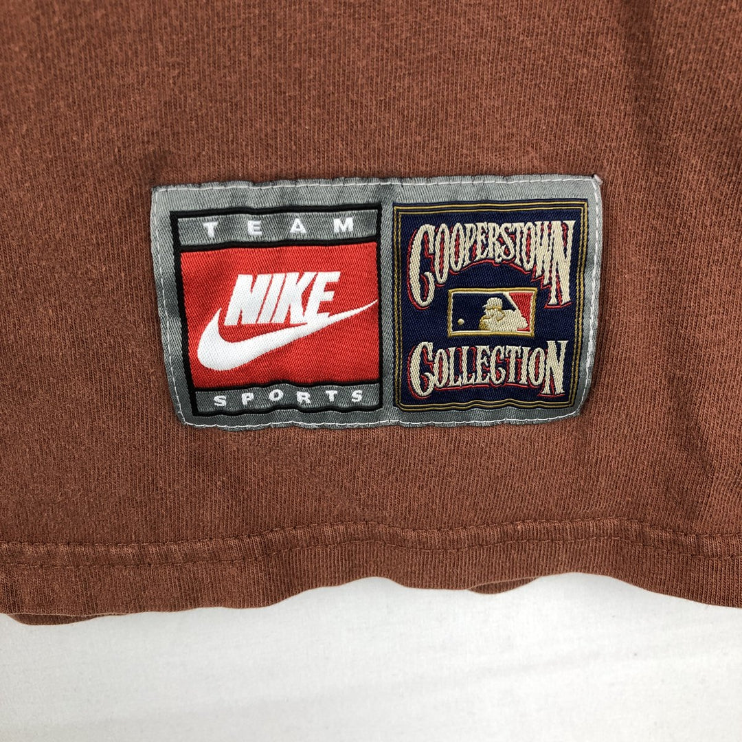 2000'S Nike Team Sports MLB San Diego Padres sports t-shirt, men's size M (approx.) cotton brown type Vintage Second Hand