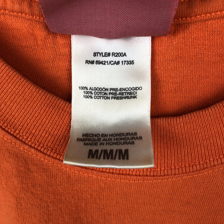 2000'S Reebok NFL Chicago Bears Logo Print T-Shirt (Men's Size M) cotton orange type Vintage Second Hand