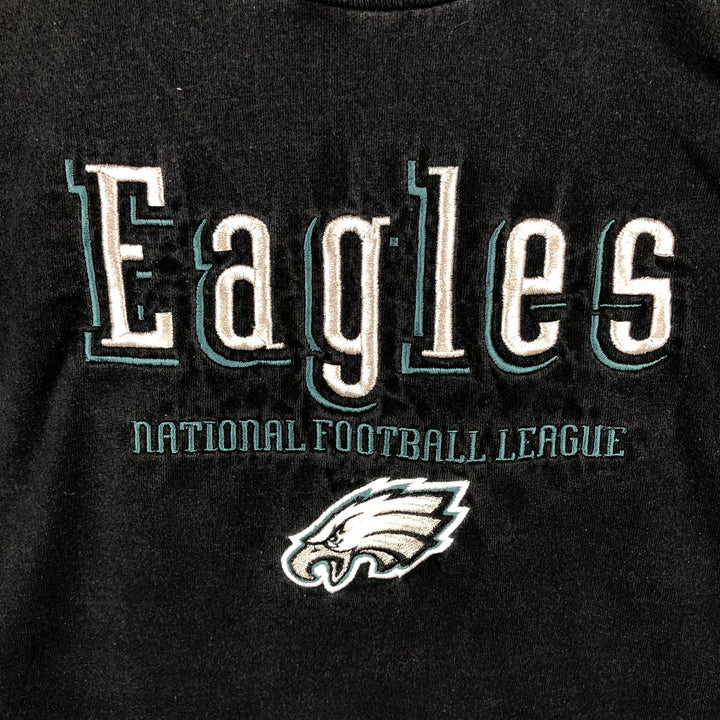 90'S Fruit of the Loom NFL Philadelphia Eagles Logo T-Shirt, Men's Size L (approx.) cotton black type Vintage Second Hand