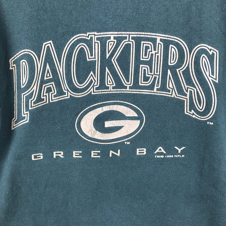 90'S TULTEX NFL GREEN BAY PACKERS Logo Print T-Shirt, Men's Size M (approx.), Vintage cotton Green type dark green Vintage Second Hand