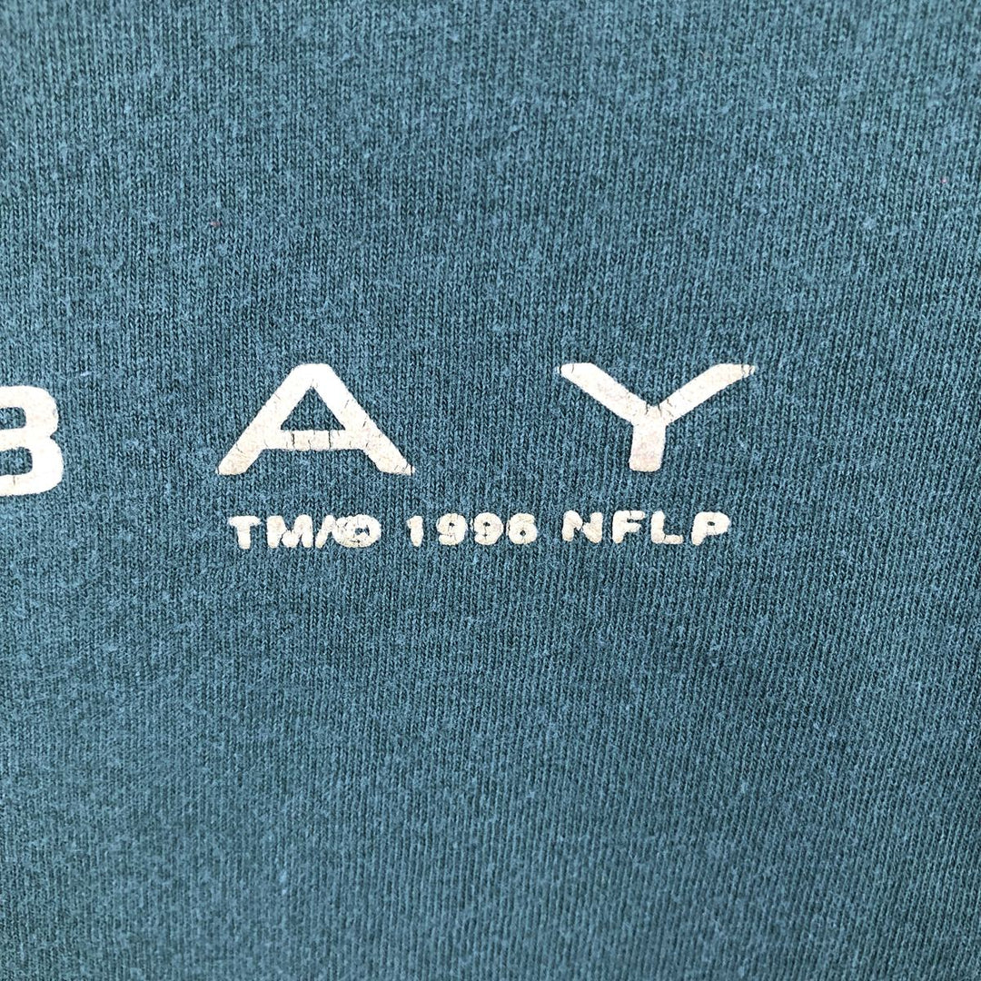 90'S TULTEX NFL GREEN BAY PACKERS Logo Print T-Shirt, Men's Size M (approx.), Vintage cotton Green type dark green Vintage Second Hand